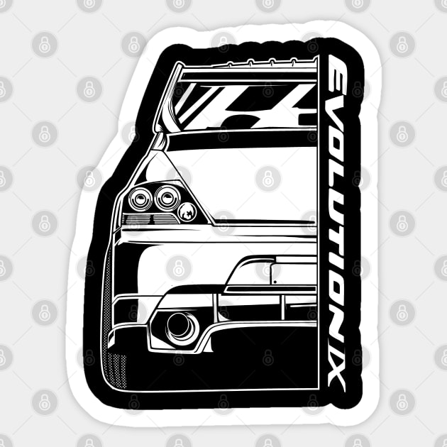 Mitsubishi Evolution IX Sticker by JDMAPEX